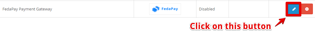 FedaPay plugin OpenCart